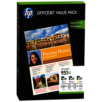 HP 951XL Cartridge and Paper Value Pack HP 951XL Cartridge and Paper Value Pack
